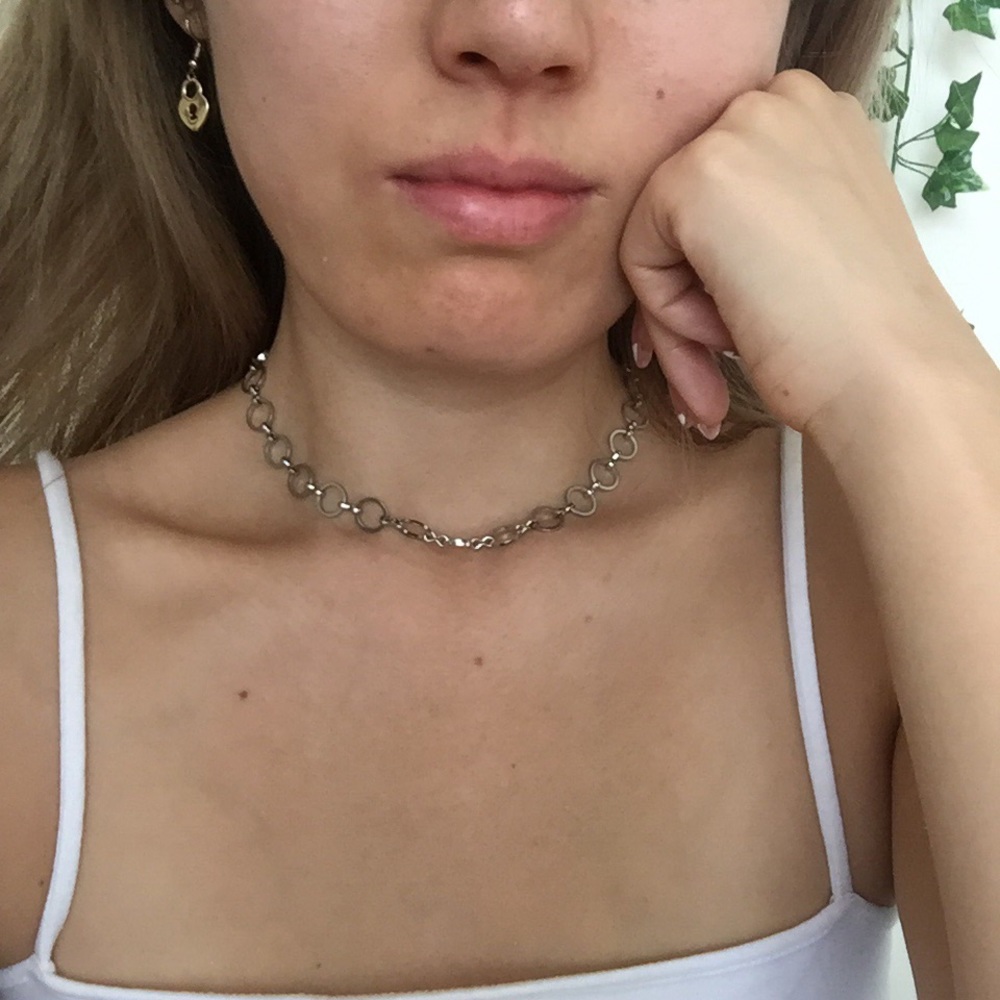 BN brandy silver hoop chain chocker - Picture 3 of 7
